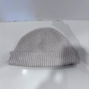 Lululemon Ribbed Beanie Hat Merino Wool Blend Cream Size S/M